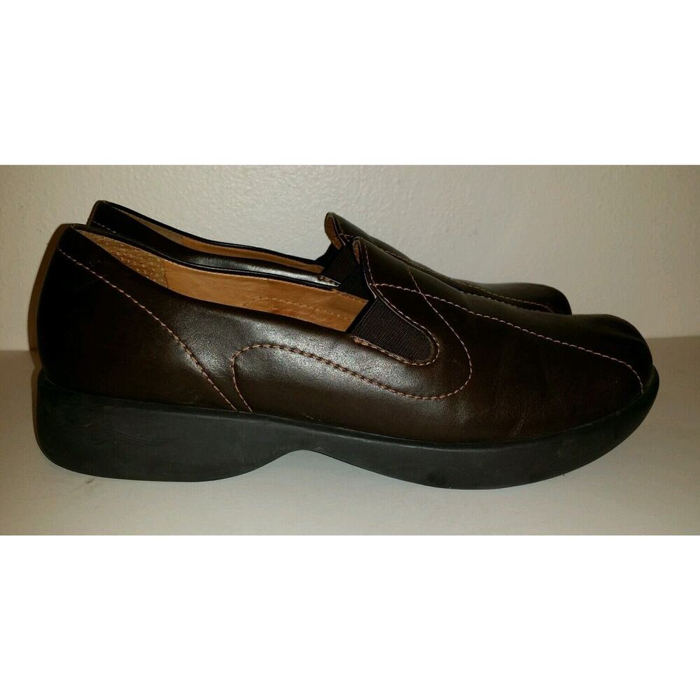 DANSKO Brown Loafers Curved Stitching - Picture 2 of 5